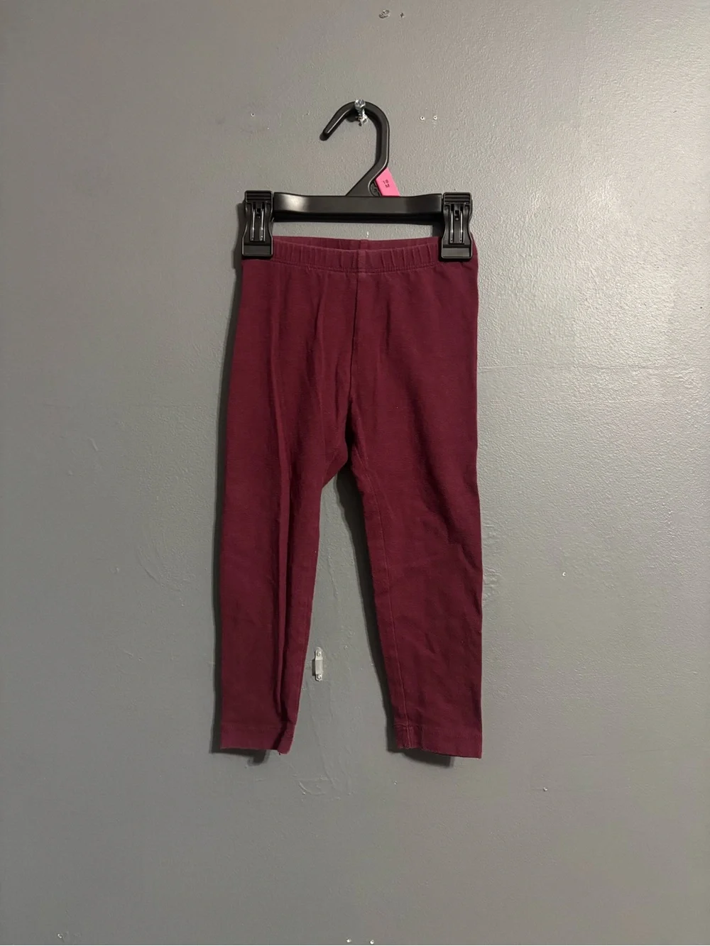 Old Navy classic solid fall burgundy whimsygoth grunge casual Leggings girls 2T